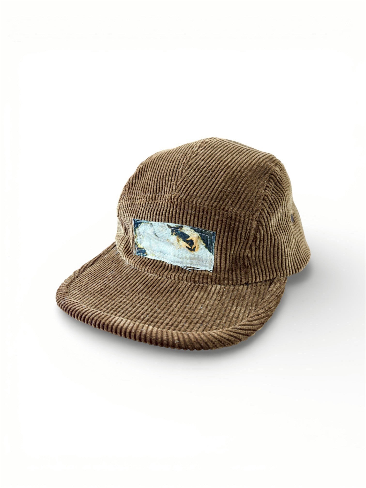 PATCH CORDUROY CAP (BROWN）