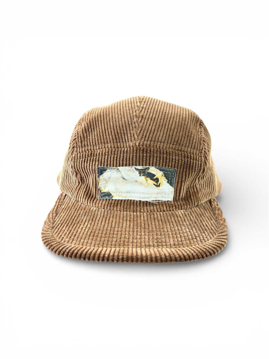 PATCH CORDUROY CAP (BROWN）