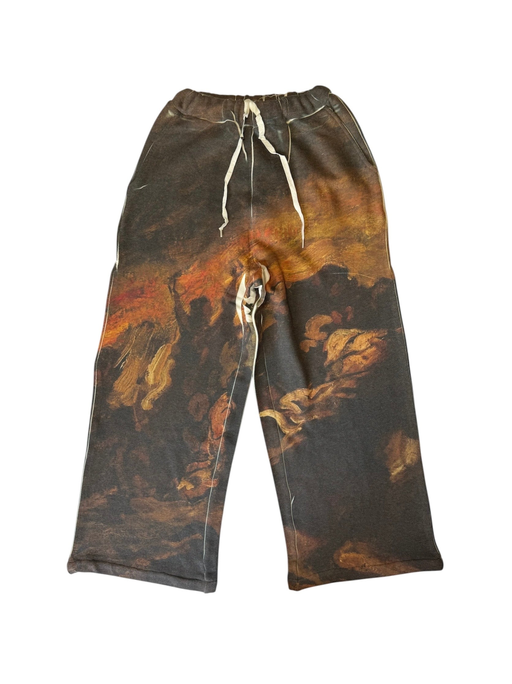 ART PRINT LOOSE PANTS