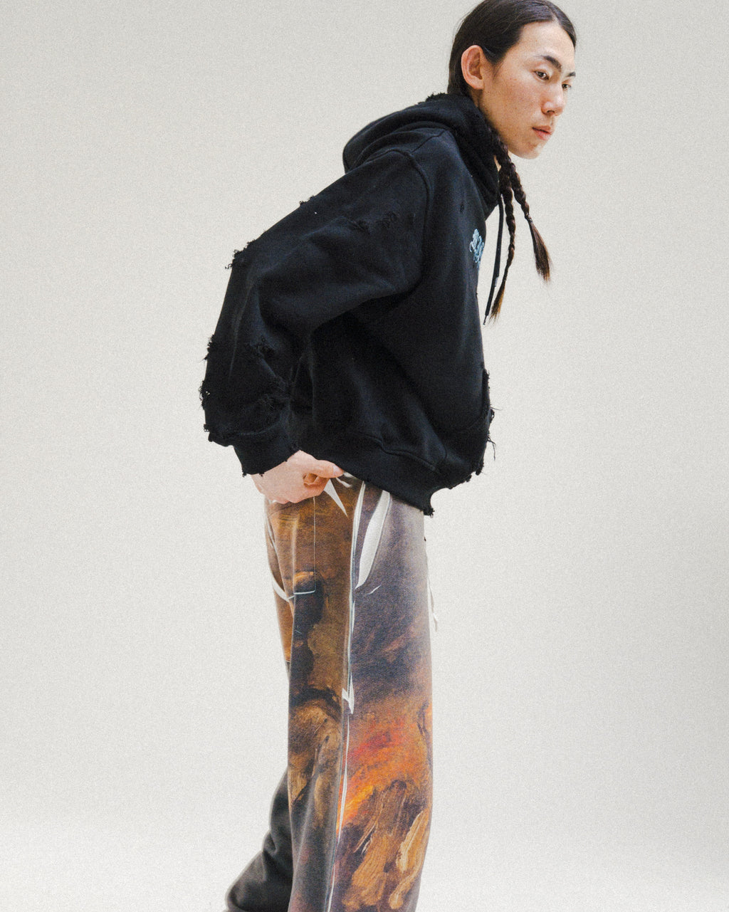 ART PRINT LOOSE PANTS