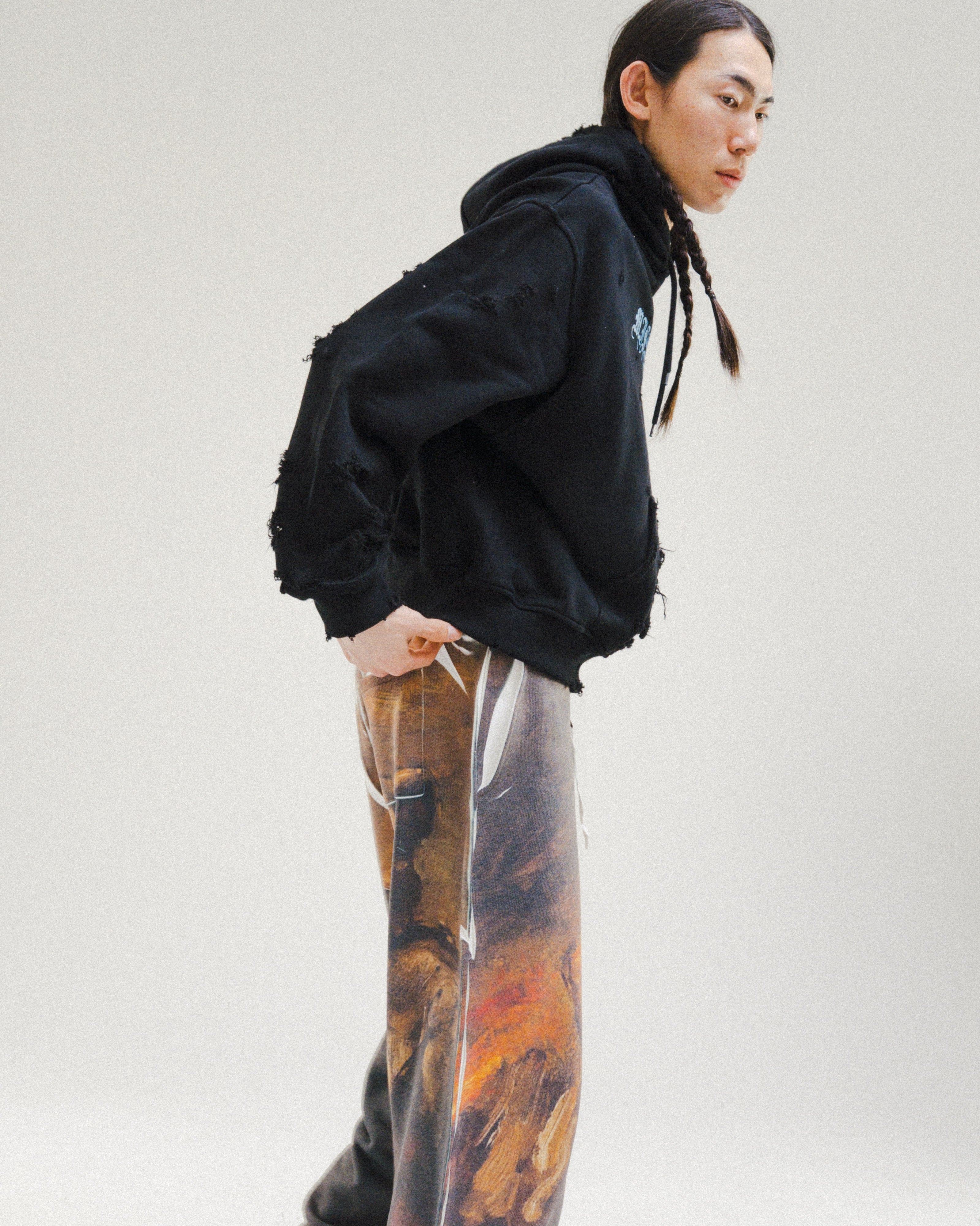 ART PRINT LOOSE PANTS