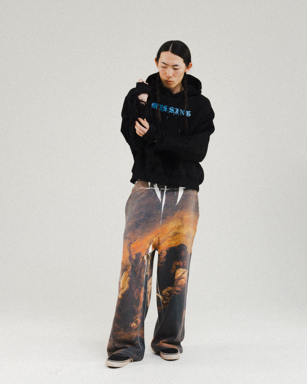 ART PRINT LOOSE PANTS