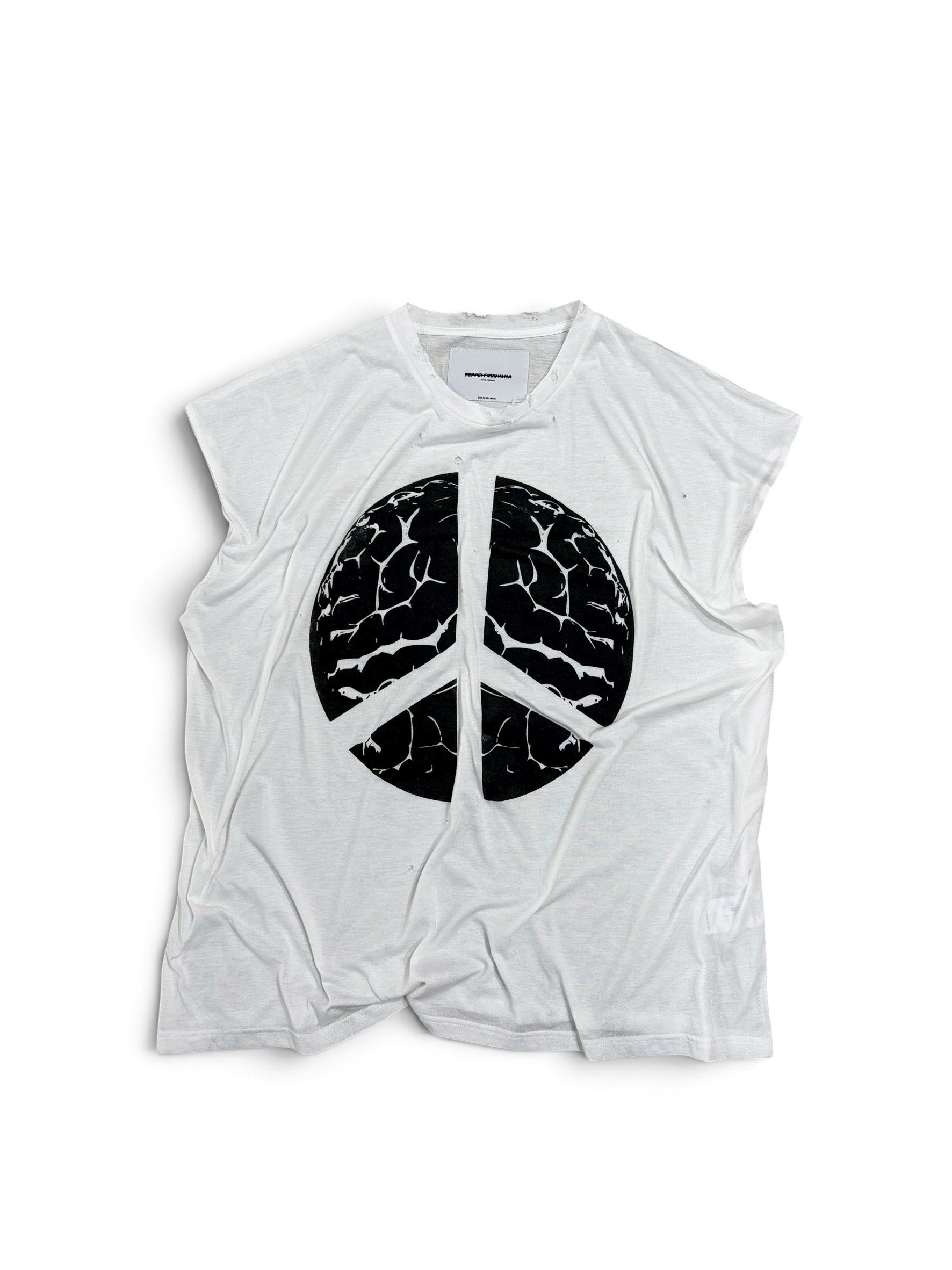 BRAIN CRASH NO-SLEEVE T-SHIRT