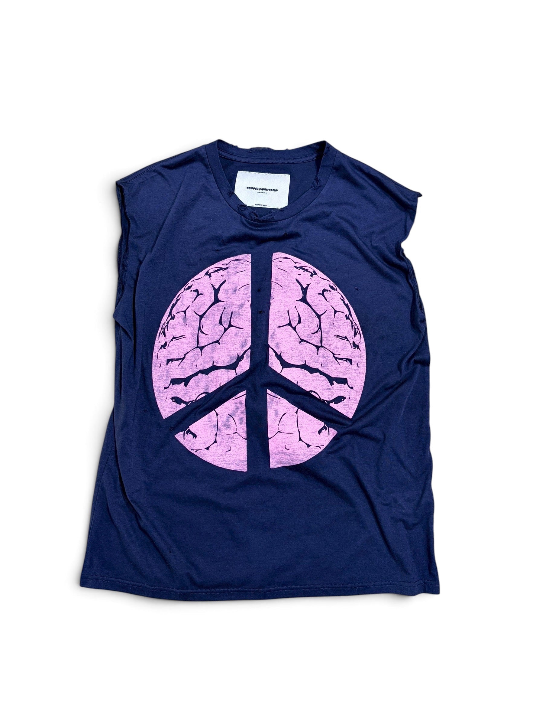 BRAIN CRASH NO-SLEEVE T-SHIRT