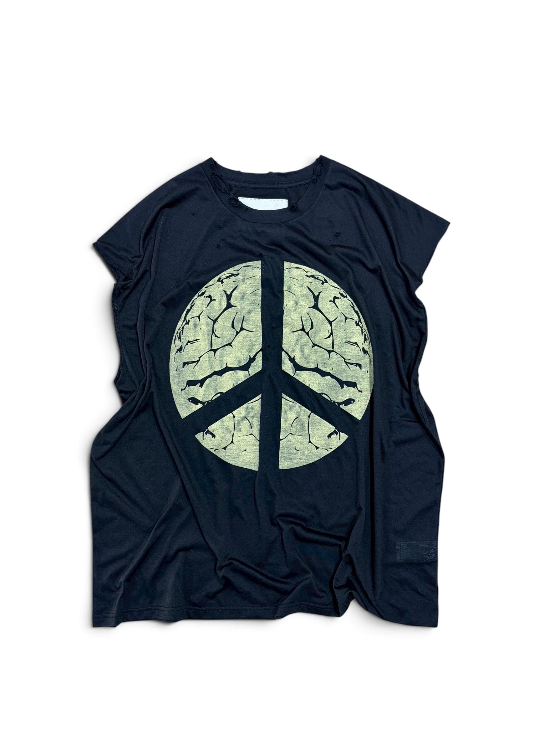 BRAIN CRASH NO-SLEEVE T-SHIRT